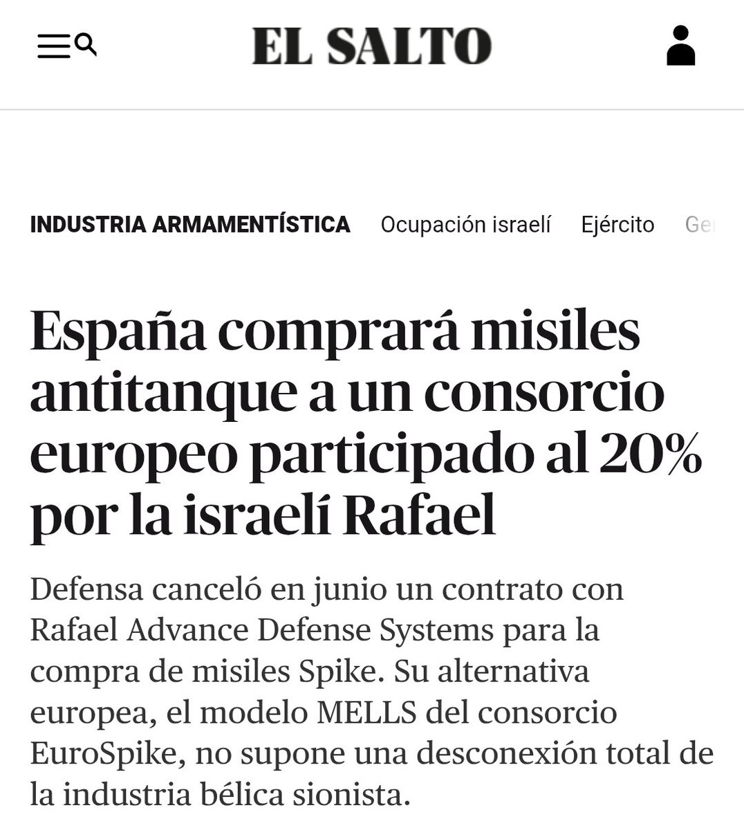 PSOE y Sumar siguen haciendo cosas tan INFAMES como esta, traicionando a la gente de izquierdas constantemente y tienen la caradura de decir que no tienen la culpa de que tengamos a PPVOX a las puertas porque la gente harta se está yendo a la abstención 
elsaltodiario.com/industria-arma…