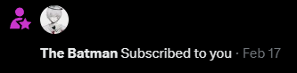 Zuuhl82's tweet photo. Big shoutout to The Batman for being the VERY FIRST subscriber to my X account! 🦇 You're not just a dark knight, you're a legend. Thanks for the support 

who knew Gotham's hero would lead the charge? https://t.co/nKKyXe2wsD
