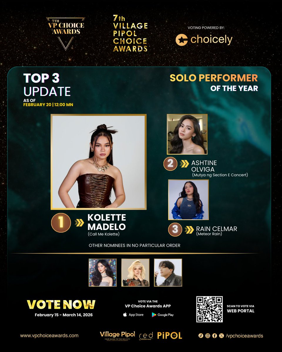 Now is the time to fight for Rain and secure the victory. We cannot slow down when Top 1 is already within reach. Every single vote matters. Every effort counts. This is our chance to turn our support into a win and give Rain the place that is truly deserved.

Let’s stay united,