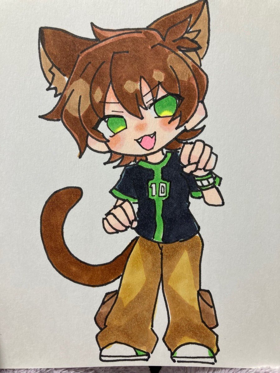 amanosin_ZERO's tweet photo. 猫の日🐱🐾
💚🩵
#BEN10 #ben23 #ben10fanart #Ben10Art #Ben10Omniverse https://t.co/jVaH1UXSEJ