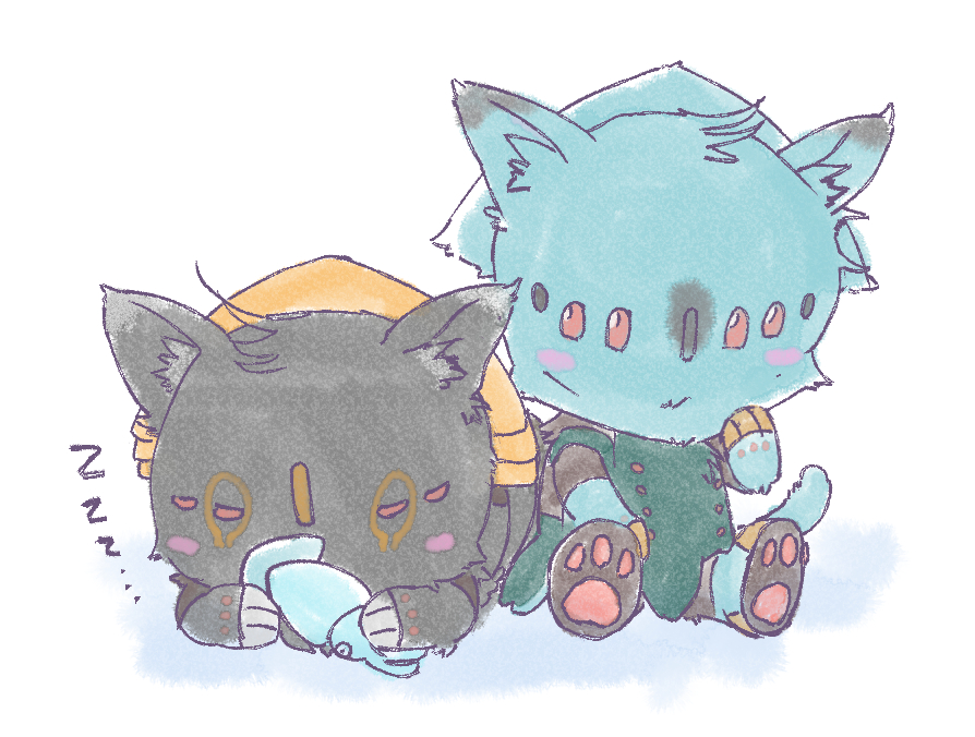 ねこねこおチビVolt🐱⚡️ #warframefanart