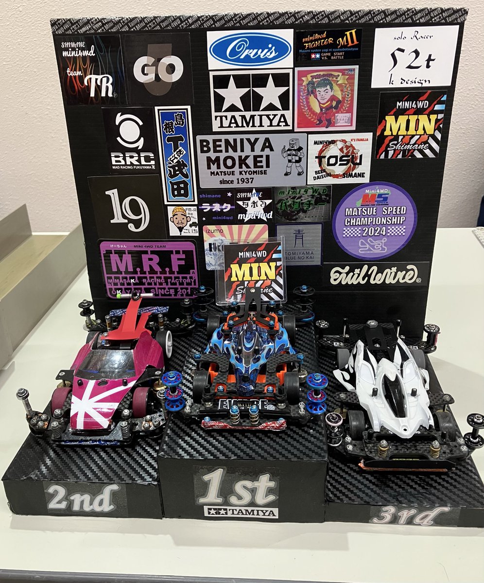 第10回ベニヤ×TRP
CBクラス
🥇ライスシャワー選手
🥈ゆううん選手
🥉エーショー選手
チューン
🥇がく選手
🥈おりく選手
🥉りく選手
ダッシュ
🥇MIN選手
🥈エーショー選手
🥉ヨッシー選手
オープン
🥇MIN選手（二冠）
🥈たつ選手
🥉ヨッシー選手

沢山の方にご参加頂きありがとうございました😆🙌