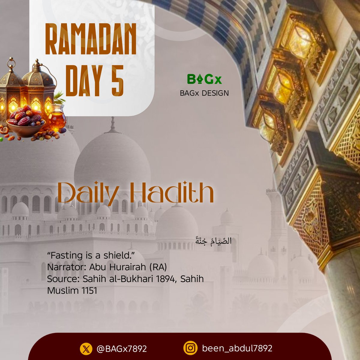 BAGx7892's tweet photo. Ramadan Day 5
#Ramadan #RamadanMubarak #RamadanKareem #Ramadan2026 #RamadanVibes #RamadanBlessings #HolyMonth #MonthOfMercy #Quran #Fasting #Dua #Islam #Muslim #Ummah #Iftar #Suhoor #Taraweeh #LaylatulQadr #Barakah #Alhamdulillah https://t.co/uoavFd17QC