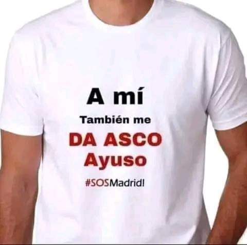 Como pa no dar asco..Es responsable de 7291 muertos, vive con un delincuente, ha hecho rica a toda su familia, está matando a los madrileños dejándolos sin médico..Vamos,una joya...