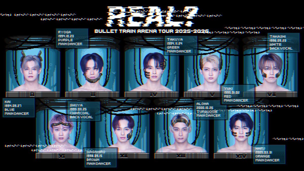 fuzuzu's tweet photo. 【WORK】
超特急アリーナツアー
「BULLET TRAIN ARENA TOUR 2025-2026 REAL?」
ドット絵のキービジュアル、グッズ、アニメーション等の制作担当させていただきました。
ありがとうございました！
※スターダストさま掲載許可済みです※

#超特急 #超特急_REAL #BULLETTRAIN https://t.co/8qDOTfNiv2