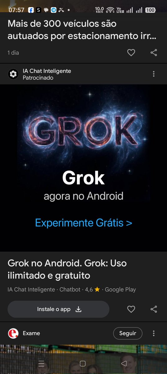 FernandoGaucho's tweet photo. @elonmusk  Look at this scam! They advertise Grok online, and when you click the link, it takes you to a GPT chat. Grok on Android. Grok: Unlimited and free use https://t.co/CMBsD91W27 https://t.co/ozzezHCqix