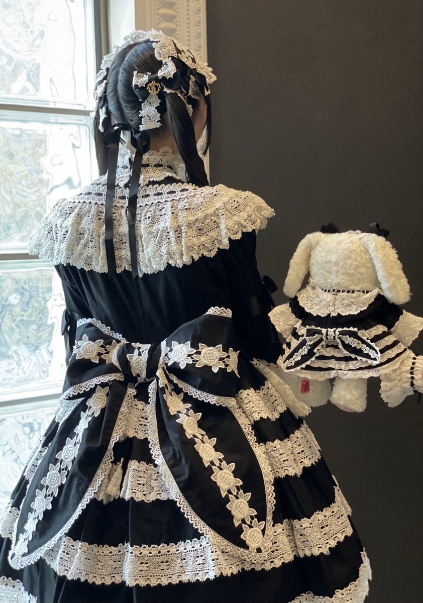 エリザベスワンピース🌹 くみゃもお揃い やっとおろせた日 本当に可愛い