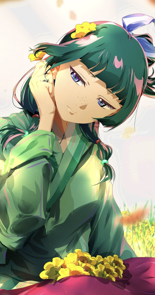 #薬屋のひとりごと 🌼 
　　　🌼🐈🐈の日
🍀　　　　　　#薬屋FA  🍀