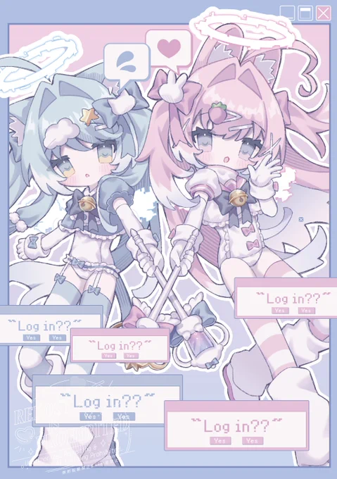 #自分で生み出した一次創作オリジナルキャラを流そう ˚₊‧꒰ა.˚インターネットエンジェルちゃんず.໒꒱ ‧₊