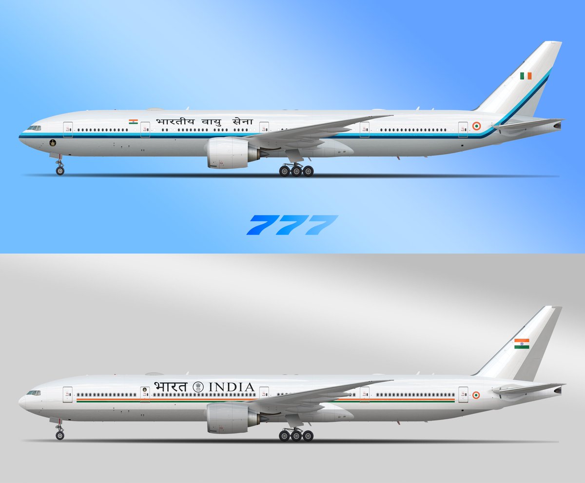 Siddhanth9636's tweet photo. Who did it Better?

Air India One 🇮🇳✈️- Boeing 777 livery change from previous government to current.
Old vs New...
#IndiaOne #Boeing777 #LiveryChange #aviation https://t.co/973aX6K0kd