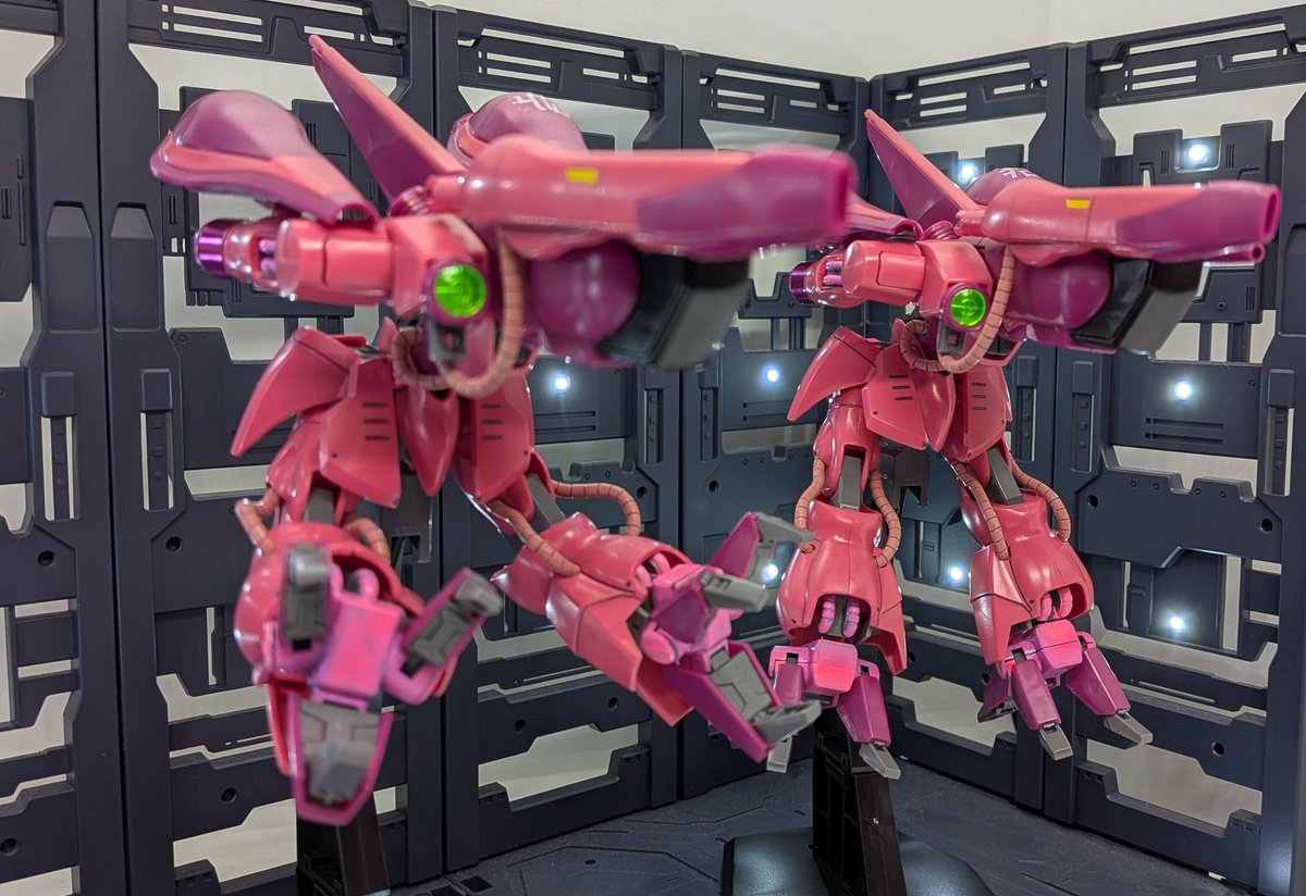 2026年　8.9体目
HGガザC×2
スミ入れ+
　　　部分塗装(ガンダムマーカー)
ギブバース‼️