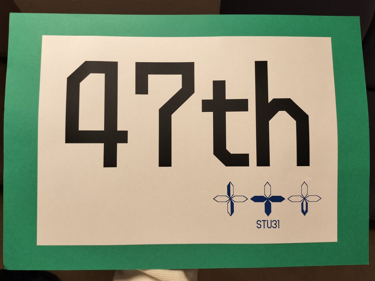 sakaaa92's tweet photo. #STU31quiz
1R47位→2R負まで！
紙が本当に良くなかったのはあるけど、壇上で楽しいクイズができたのは本当に良かったです！爆誕答えたりぜんざいさんとの謎タイマンが発生したり非日常だった。冷静になる力をつける。σも楽しいチームで〇できて良かった。長野あざす！
開催ありがとうございました！ https://t.co/7ZTTynNDYc