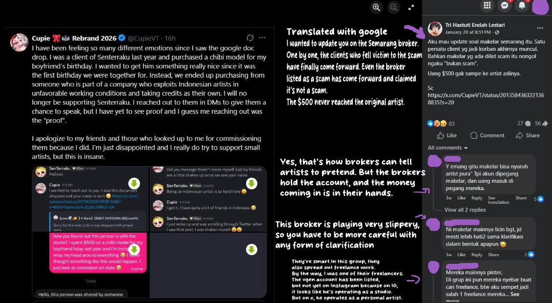 Transparency Registry Update 📢
Account : <a href="/SenTerraku/">Senterraku 💖 VArtist | Vgen Open</a> 
Reported Connections : JRUHUB  
Currently Sells on: Vgen
The List -> tinyurl.com/EAHaccounts
*Documentation only. Not a legal determination. No harassment.*