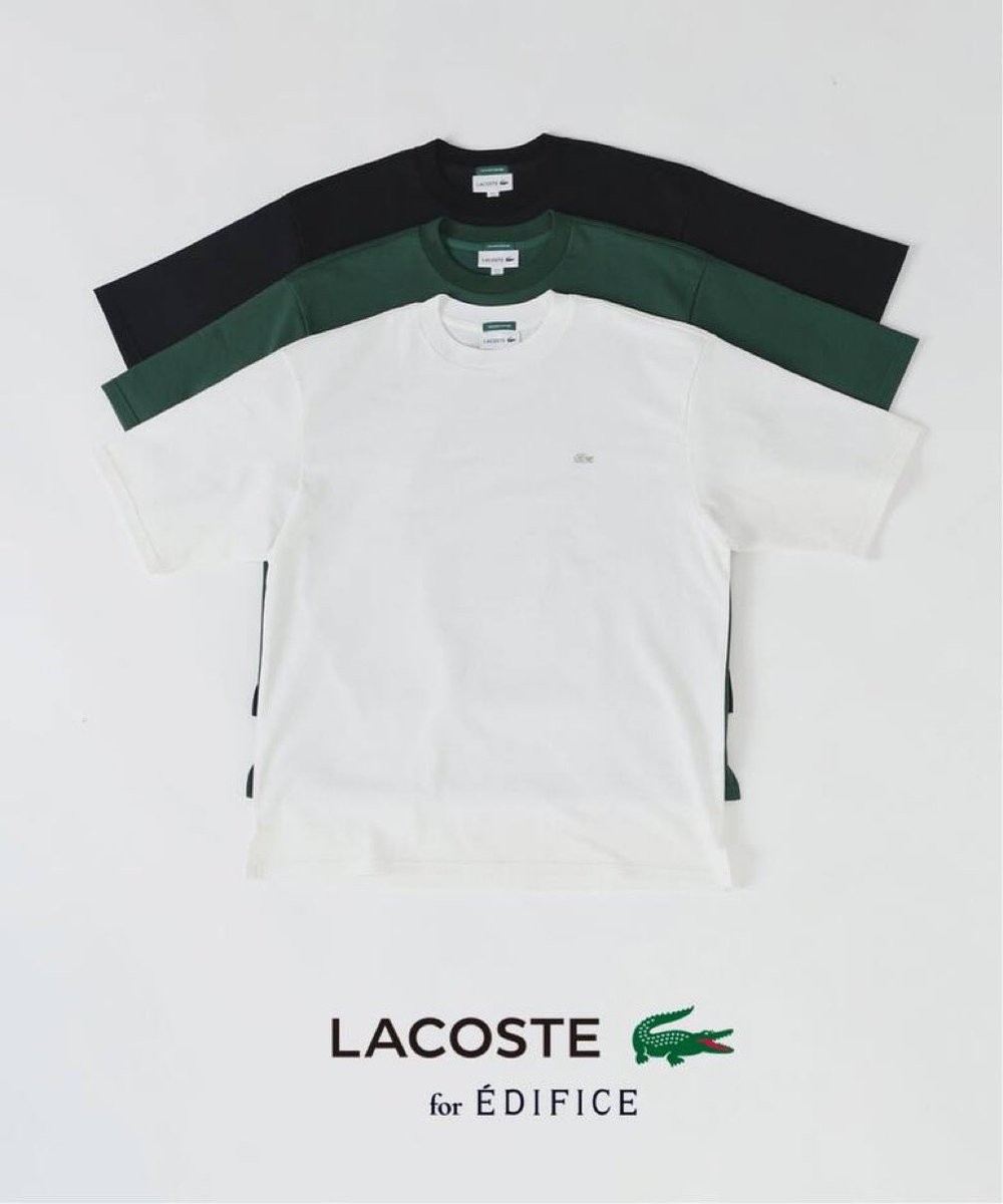 Tシャツ　まとめ売り　ノースフェイス／エレッセ／ラコステ/パタゴニア/POLO LACOSTE for EDIFICE 26SS 別注ニットTシャツ＆フルオープン半袖ポロの