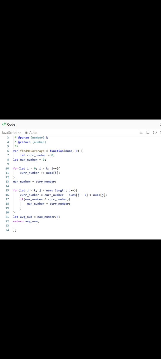 Bhavnaj95557327's tweet photo. Sliding window pattern leetcode 643 

#dsa #slidingwindow #pattern #leetcode #array #subarray https://t.co/NcRGmDiRSY
