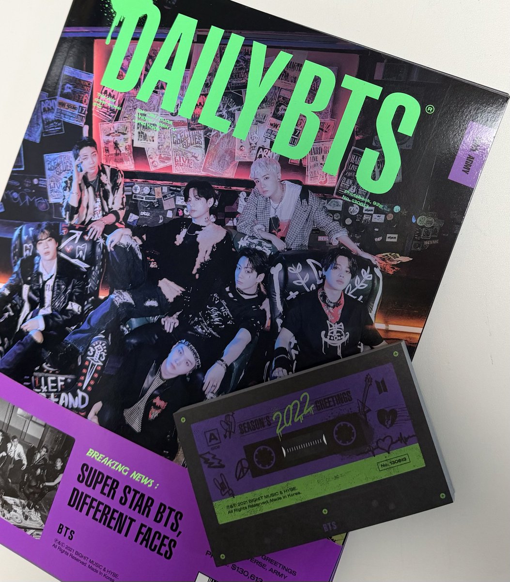 グッズ整理で久々に見るシーグリDaily BTS コンセプトのプレビュー