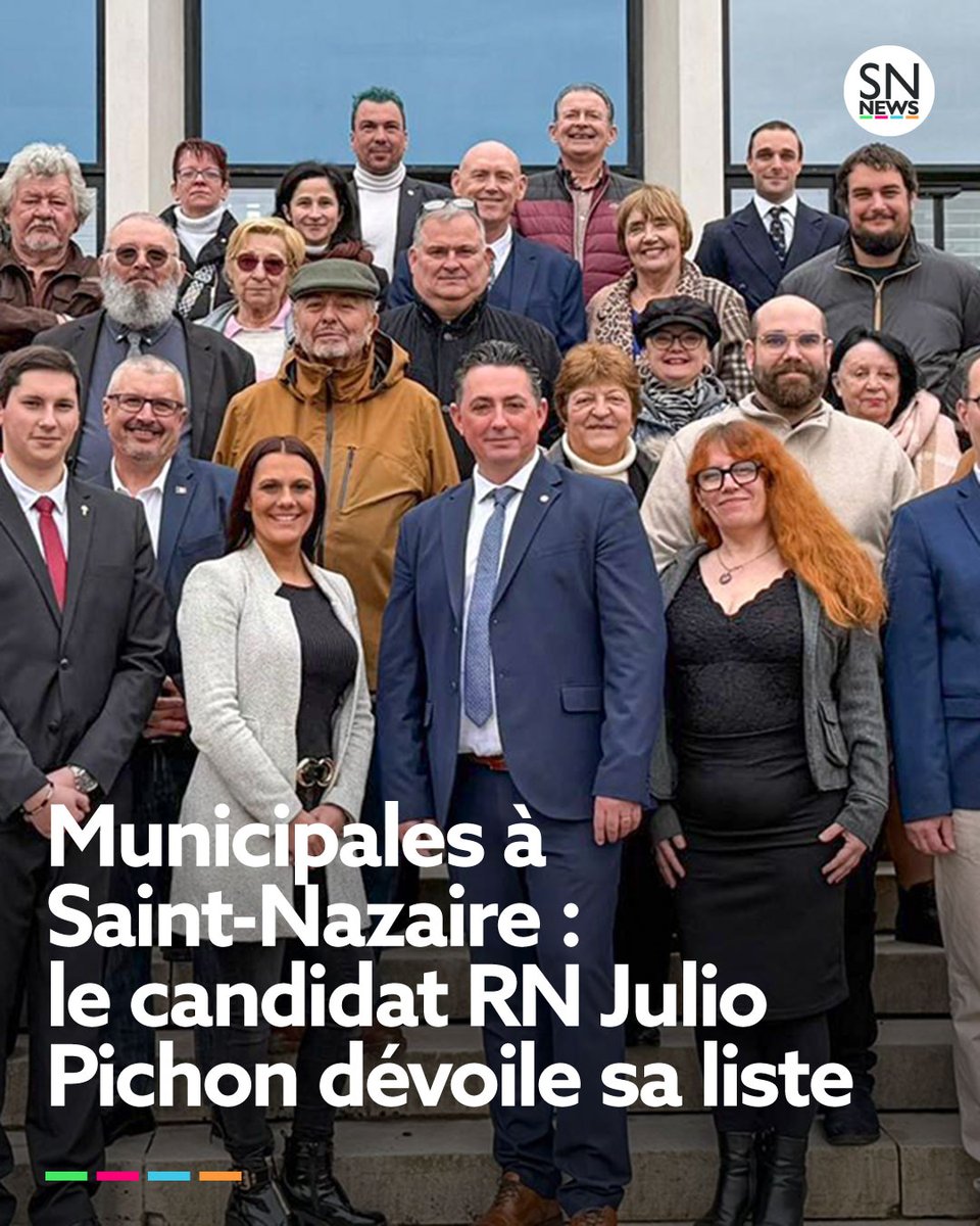 Municipales à #SaintNazaire : le candidat RN Julio Pichon dévoile sa liste
🔗 𝗟𝗶𝗿𝗲 𝗹'𝗮𝗿𝘁𝗶𝗰𝗹𝗲 𝗴𝗿𝗮𝘁𝘂𝗶𝘁 : saintnazairenews.fr/news/municipal…