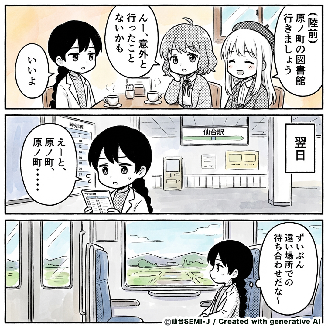 仙台の原町を先に認識していたので、 仙台駅で「原ノ町」行きを見た時