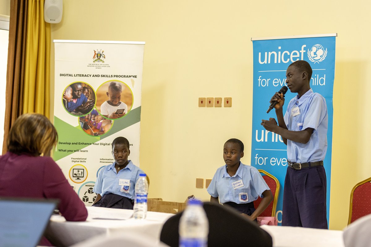 UNICEFUganda's tweet photo. Cate also officiated as a judge for the #WorldChildrensDay competitions and bootcamps that saw young people create problem-solving innovations using the #iUpshift methodology.
#InvestInUGchildren https://t.co/YqiuF7X3Mm