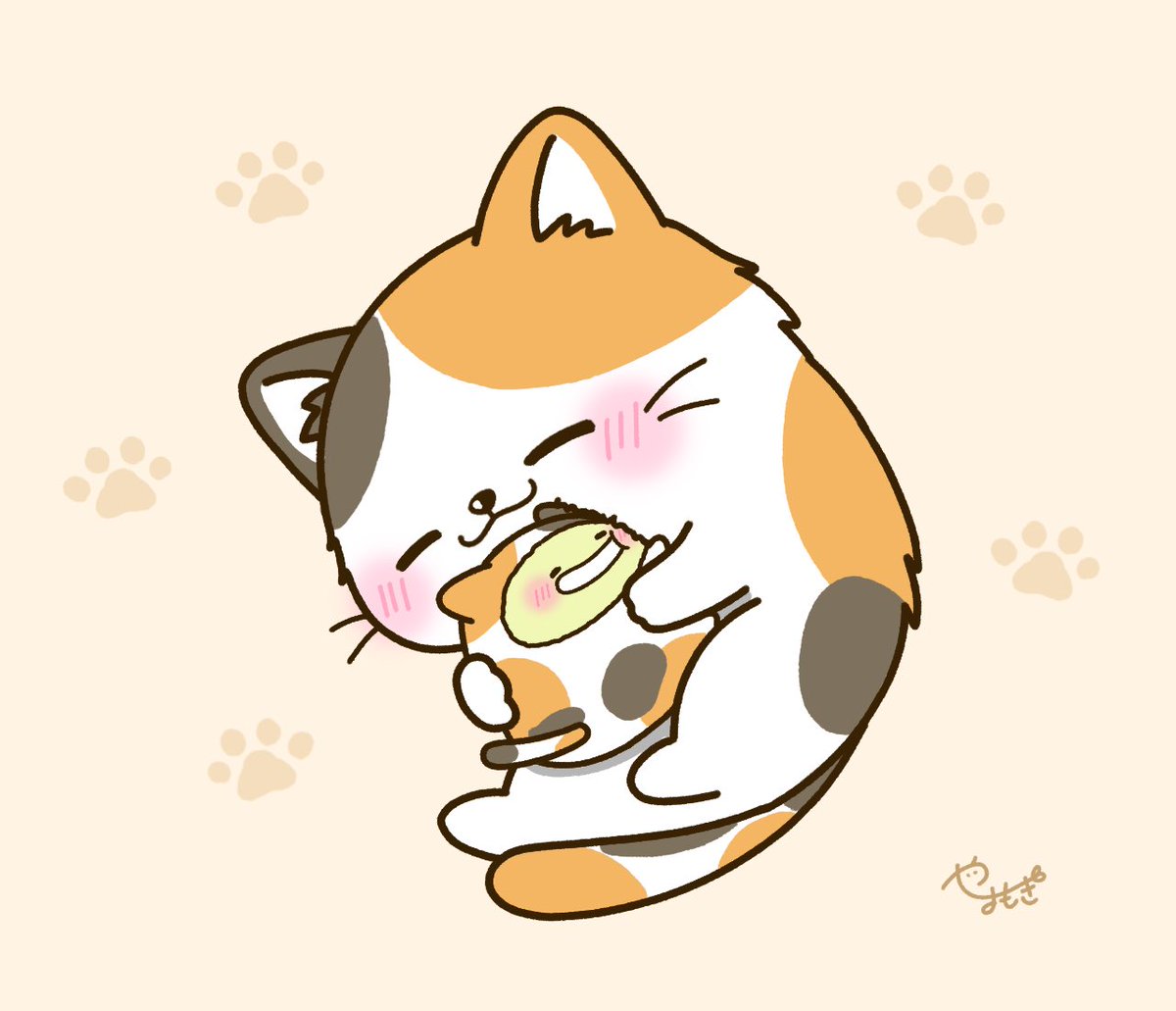 ネコさんに包まれたい
#イラスト #ゆるいイラスト #猫の日