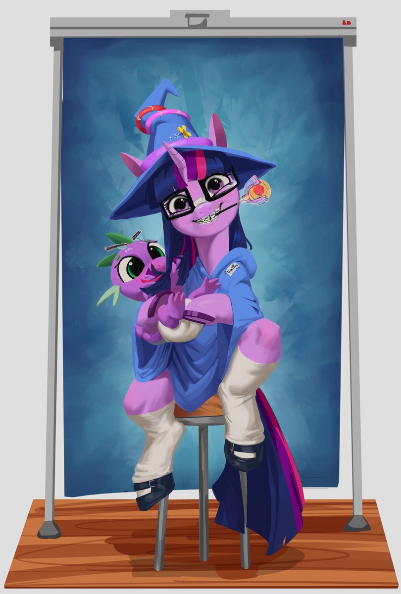 HorseEatApples's tweet image. Why did she even bring her baby brother to picture day? What a weirdo...