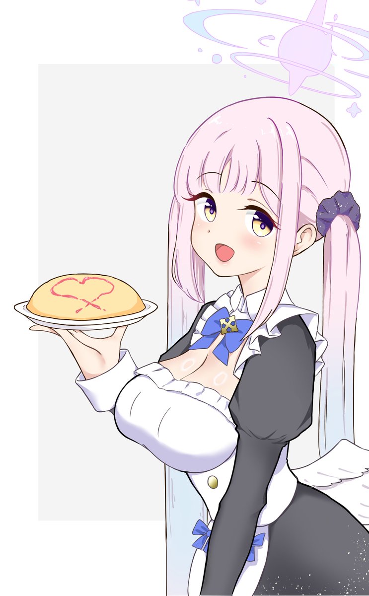メイドのミカを描きました😼
#聖園ミカ
