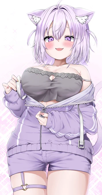 おかゆんの誕生日だしこっちも再掲 #絵かゆ #猫又おかゆ生誕祭2026
