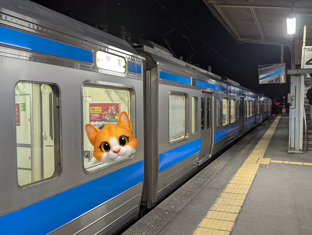 10分遅れで着いた。