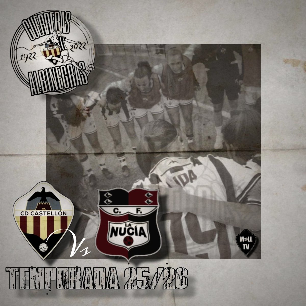 👋🏻 ¡Hola! <a href="/CDCastellonFem/">CD Castellón Femenino</a>. ¿Nos vemos en Gaetà?

🆚 La Nucía.
🕠 16:00H.
🏟️ Gaetà Huguet.

#PPO🤍🖤