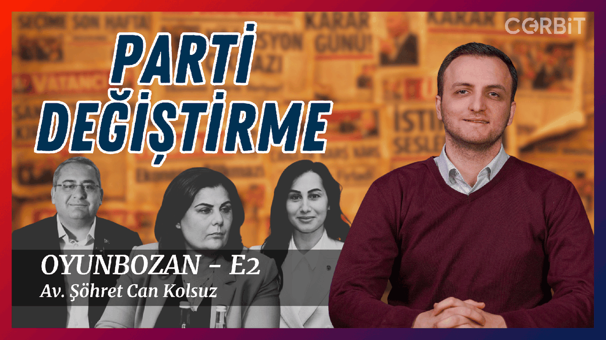 The_Corbit's tweet photo. 'OYUNBOZAN' serisinin ikinci bölümünde siyaset sosyolojisinin en eski reflekslerinden birini konuşuyoruz:
Parti değiştirme.

@OguzhanTercan sunar, @sohretcankolsu yargıyı dağıtır.

🔸İlke mi, fırsat mı?
🔸Siyaset mi, kariyer planlaması mı?
🔸 Fırıldak Kubilaylar hiç tükenir mi?

Keyifli seyirler.

--
Youtube Link:
https://t.co/73zvYC1Ti0
--
#corbit #feeldatarememberpeople #partidegistirme #chp