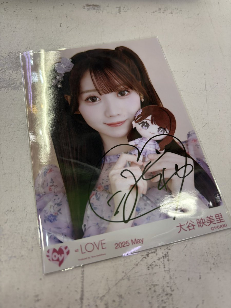 LOVE 高松瞳ちゃん、大谷映美里ちゃん 直筆サインなど入荷しました😊️
