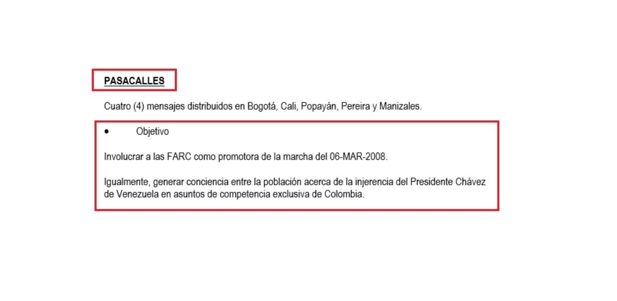 <a href="/IvanCepedaCast/">Iván Cepeda Castro</a> <a href="/Movicecol/">Movice</a> <a href="/AlvaroUribeVel/">Álvaro Uribe Vélez</a> El reporte dentro del DAS sobre los resultados de la “Operación Estímulo”, fechado un día después de la marcha, también muestra que solo se midieron resultados en función de los panfletos, vallas y afiches.

❌No hay nada sobre los computadores de Reyes.