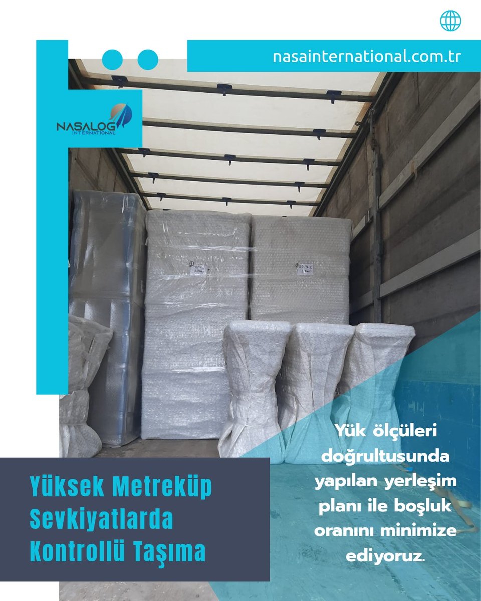 LogisticsNasa's tweet photo. Araç içi yerleşim, yük ölçüleri ve istifleme kriterleri doğrultusunda optimize edilerek boşluk oranı minimuma indirilir. Böylece hem taşıma güvenliği artırılır hem de maliyet avantajı sağlanır.

Detaylı teklif ve planlama için bizimle iletişime geçebilirsiniz. 
#yükleme https://t.co/vOJHzhnpbP