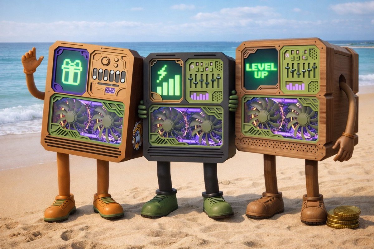 RestlesNative99's tweet photo. Introducing the mining brothers, Tom, Dick and Harry who mine bitcoin for me in the GoMining ecosystem.
Life as a miner is demanding but these guys work hard and play hard.
#mineradventures https://t.co/RmcywoxdUc