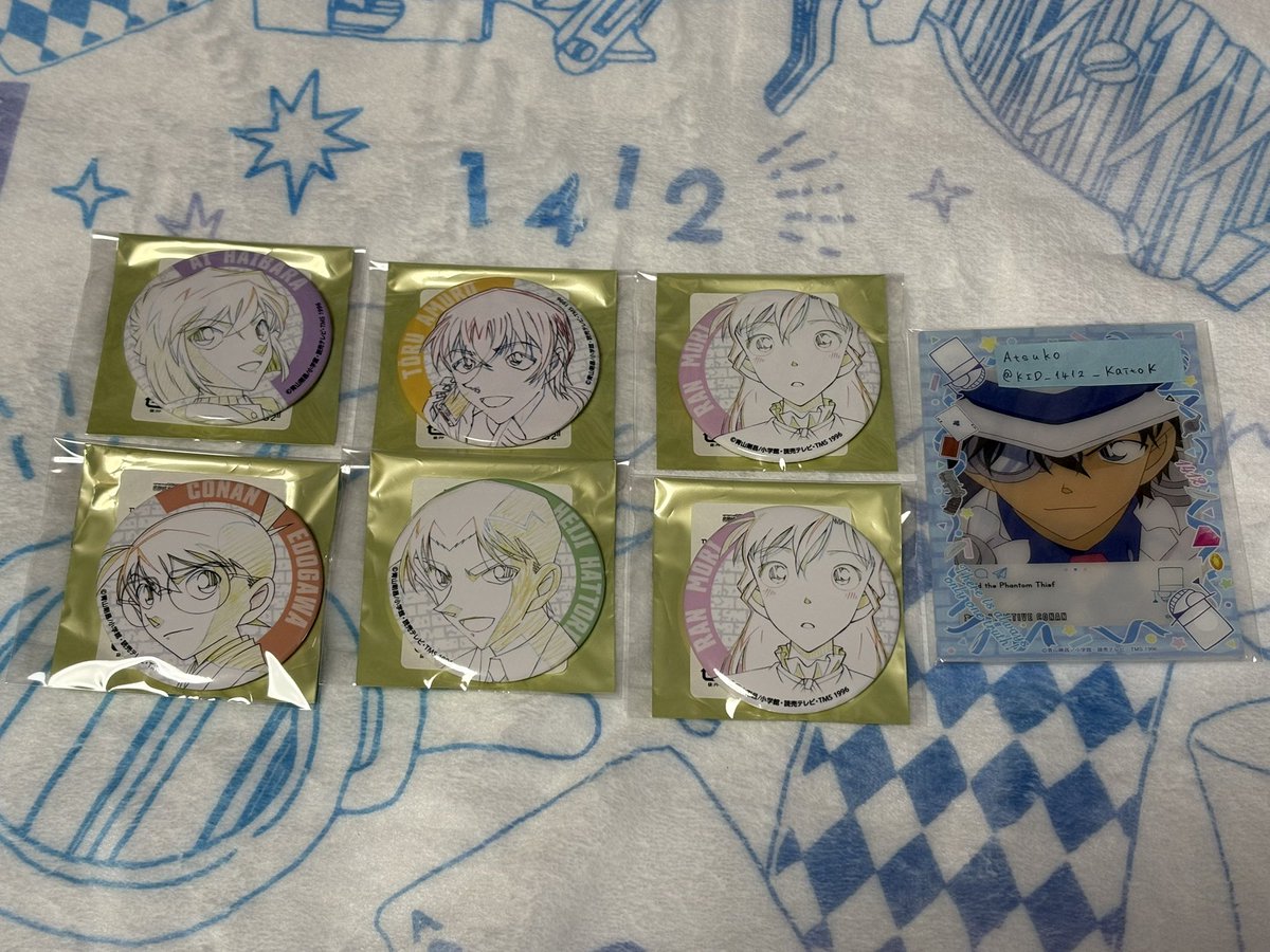 交換】コナン展 アニコナ展 原画缶バッジ、缶バッジAグループ 〈譲