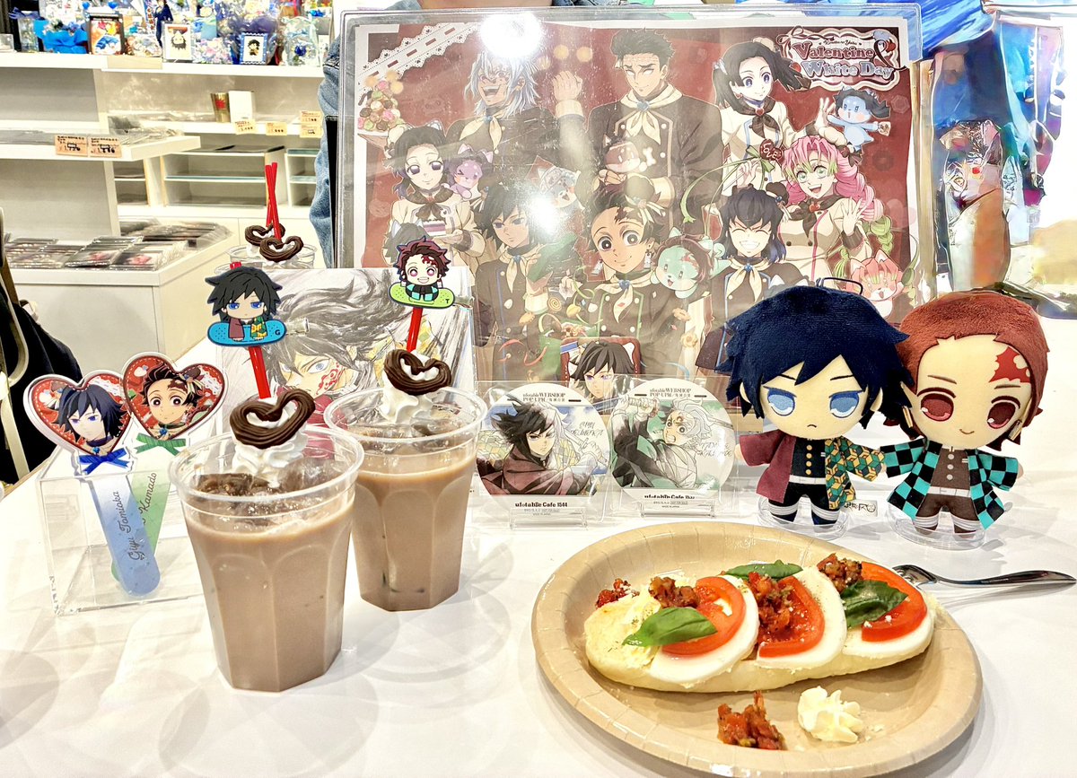 🛸カフェのバレンタイン2回目💙💚 こないだのお姉さんがクリップを