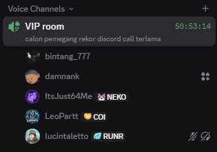 target ramadhan hari ini, voice discord sampe 1000 jam 
mau ikut? join discordku aja dulu