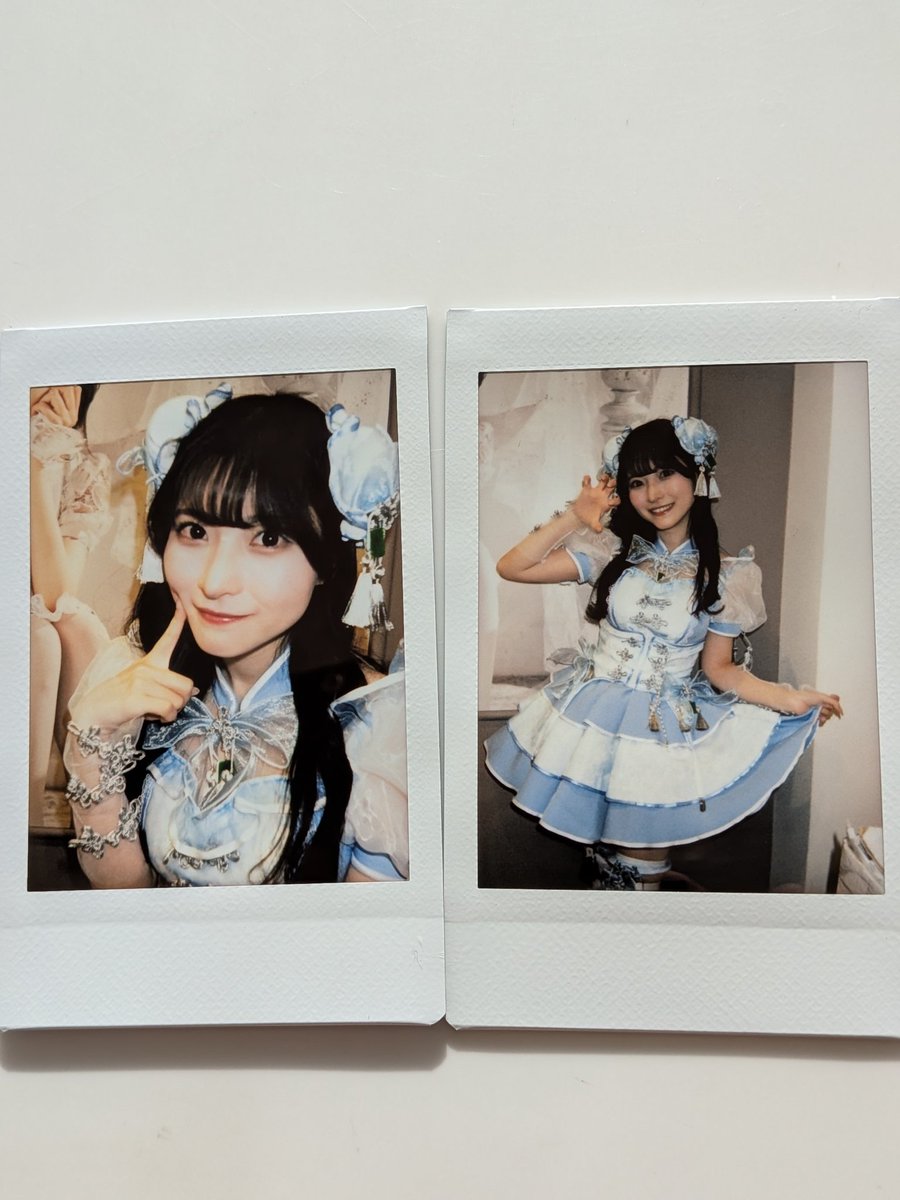 昨日のるいちゃんチェキ①前半。 マリームーン来店イベがあり、前半も