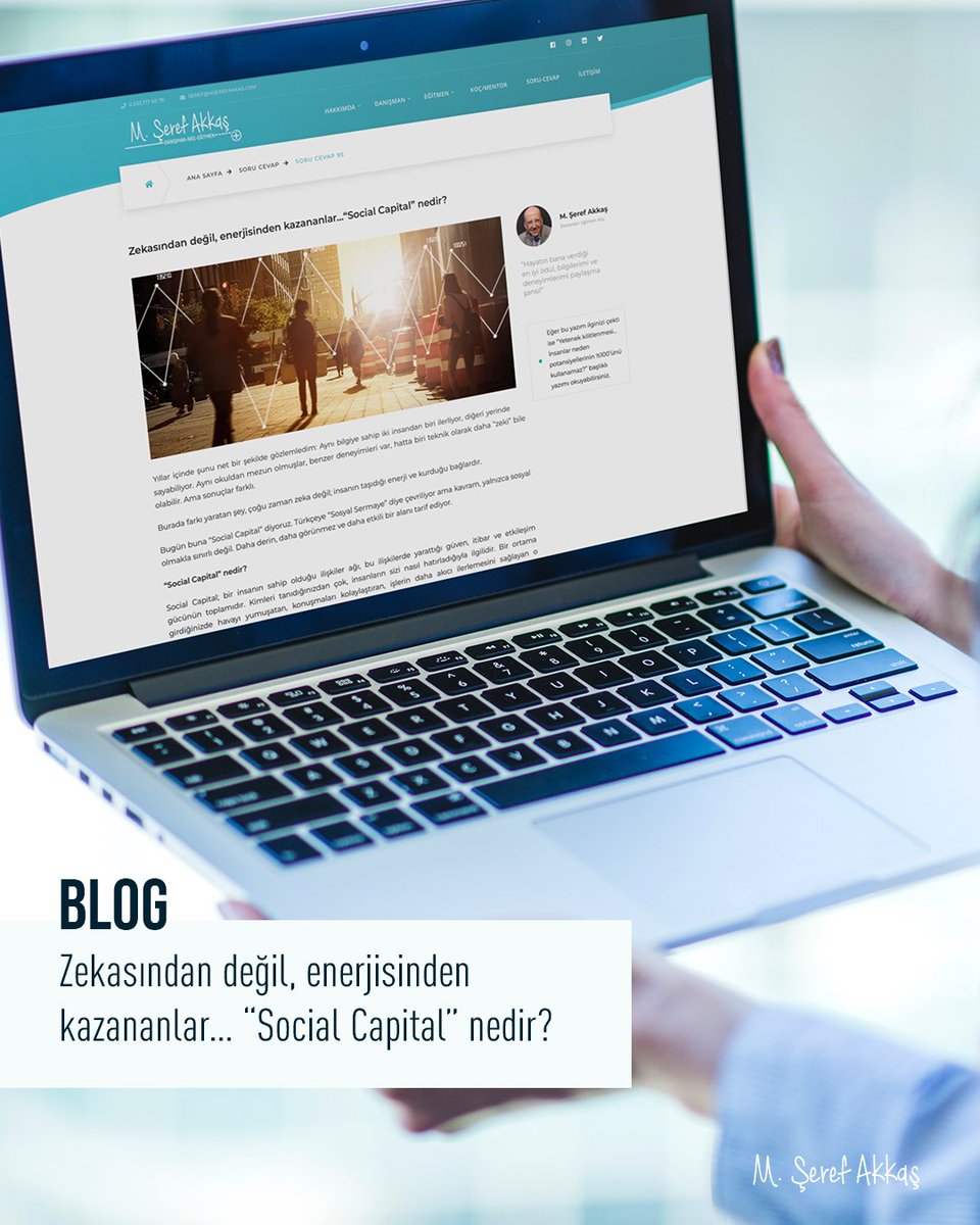 Yıllar içinde gözlemledim: Aynı bilgiye sahip iki insandan biri ilerliyor, diğeri yerinde sayıyor. Aynı okuldan mezun olmuşlar, benzer deneyimleri var. Ama sonuçlar farklı.

Zekasından değil, enerjisinden kazananlar. #SocialCapital nedir? başlıklı #blog 👇
mserefakkas.com/blog95.html
