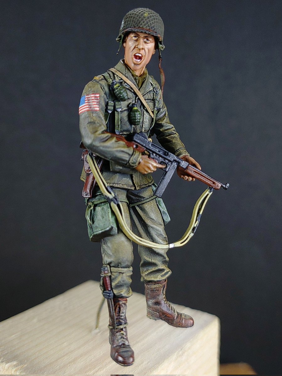 完成👍 アメリカ第101空挺師団少尉 #俺はフィギュアが好きなんだ