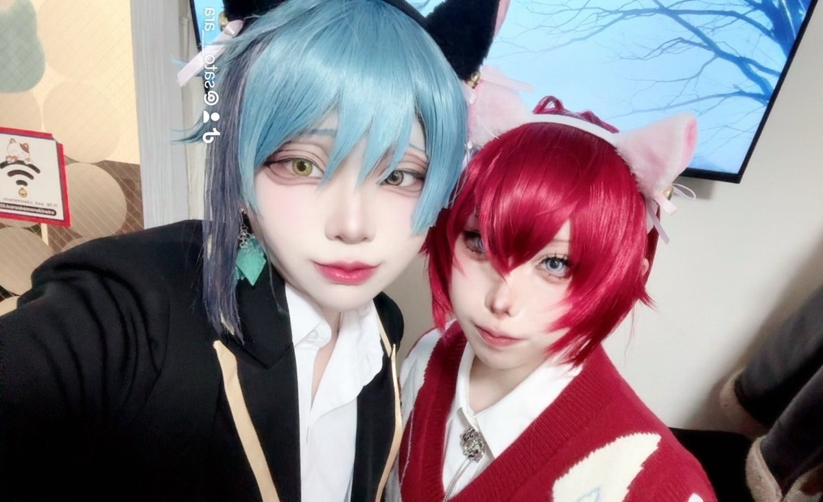 #ツイステコスカラにゃんにゃん

にゃんこ〜〜たのしかた〜〜
初対面なのに優しかった🌹を載せて🎶