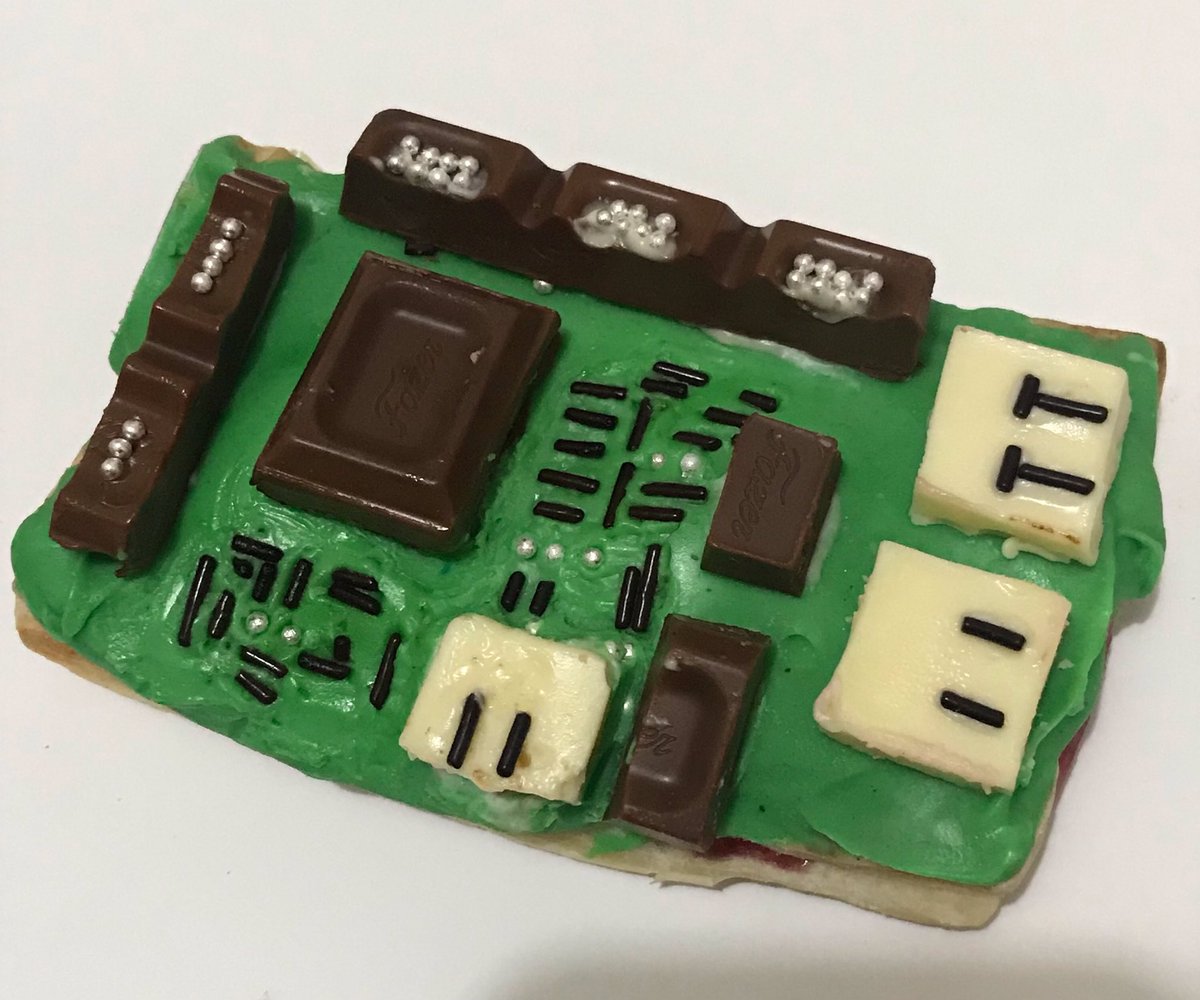 バレンタインは過ぎてしまいましたが、ここで僕の手作りスイーツ
「ラズベリーパイ風ラズベリーパイ」
をご査収ください。
相手がエンジニアの人向けです。