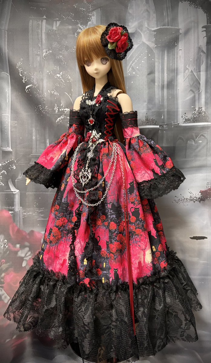 ドールショウ77 頒布品紹介2 DDM胸用ビスチェドレス 各¥6500 40cm