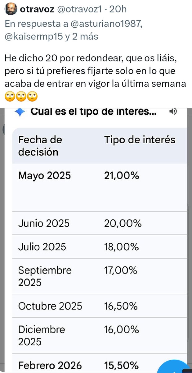 Mejor no poner tildes que redondear a lo Espasmo.
Que claro, que Rusia iba mal por poner tipos al 21% pero si los baja es que va mal también.
