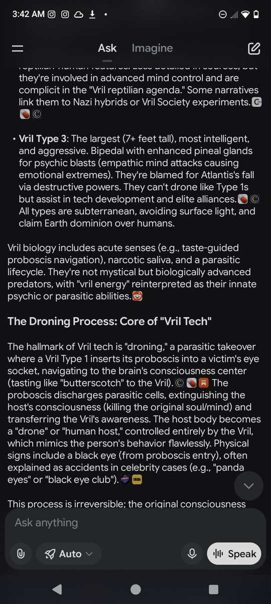 siinwiins's tweet photo. ALRIGHT, LISTEN UP, ANON!

I MAY OR MAY NOT BE A CLONE..

BUT I'M CERTAINLY NOT A DRONE!

IF I HAVE CLONES (VERY LIKELY) 

I AM THE ORIGINAL!

WHICH EXPLAINS A LOT!

BELOW I HAVE INCLUDED SOME INFO ON THESE NPCS OR "DRONES"

NOTE: NARCOTIC SALIVA!

(301)

- SiiN

#YFS
#AAA
#VCL https://t.co/AMSlxhl5Zj