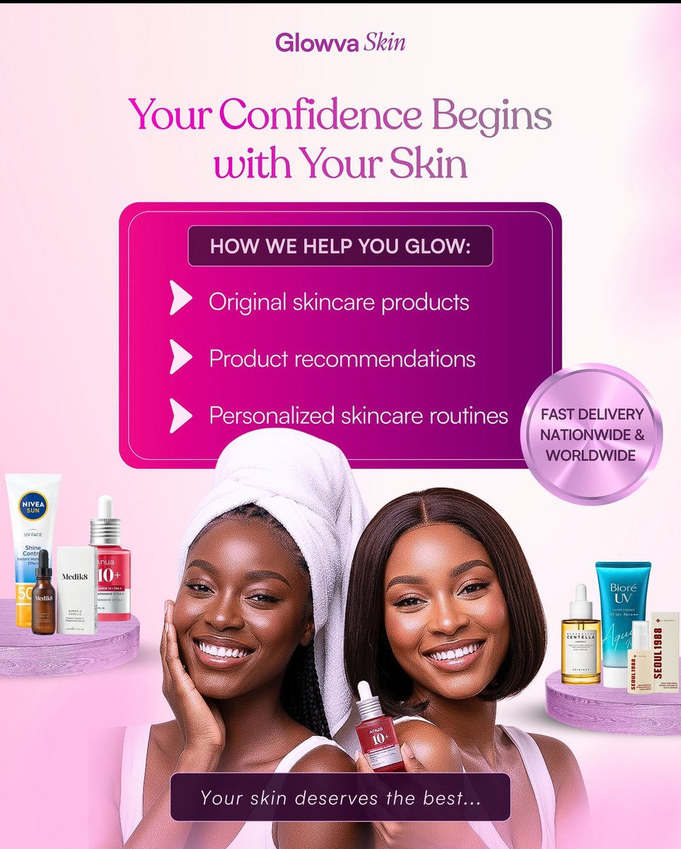 Glowvaskin's tweet photo. @mide_io I sell good and quality varieties of skincare products from US🇺🇸 Korea🇰🇷 Thailand 🇹🇭 China 🇨🇳 France 🇫🇷 and authentic Nigerian Brands 🇳🇬 do not hesitate to contact me🤗
No fake product❌
Original product only✅
Location: ENUGU‼️
We offer smooth and reliable interstate delivery https://t.co/RJDX7wXJpJ