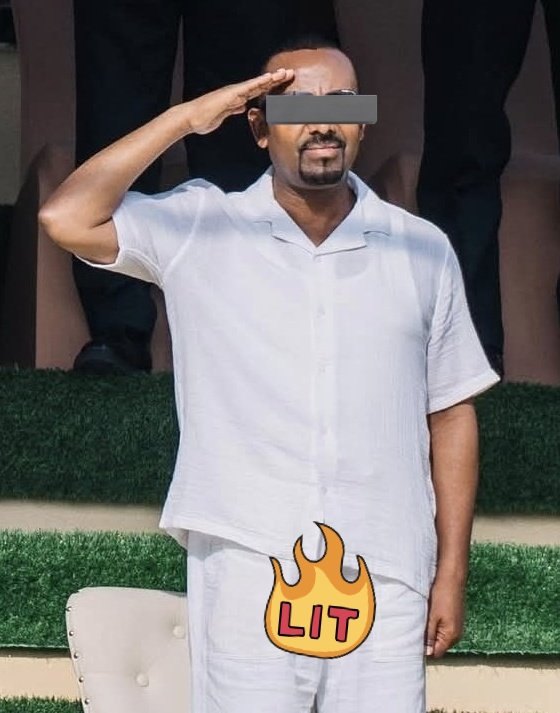 JoeTseGy's tweet image. The Genocider PM of Ethiopia Army Show with Pajama !
#EBC