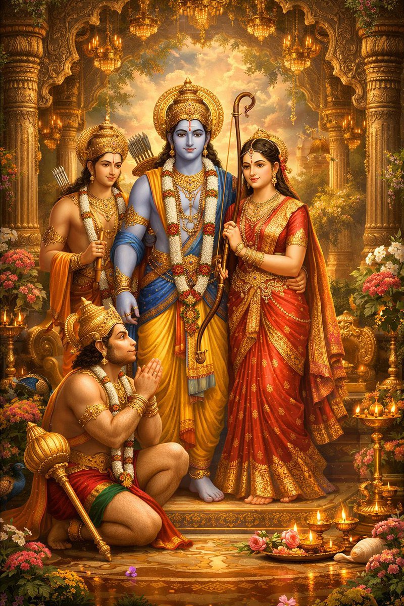 "मंगल भवन अमंगल हारी, द्रवहु सुदसरथ अजिर बिहारी।" 🚩
मर्यादा पुरुषोत्तम प्रभु श्री राम, माता सीता, भ्राता लक्ष्मण और अनन्य भक्त हनुमान जी के चरणों में कोटि-कोटि नमन। इस दिव्य दर्शन से मन को अपार शांति और शक्ति मिलती है। 🙏✨
#जयश्रीराम #रामदरबार #सनातन #RamDarbar #Ayodhya