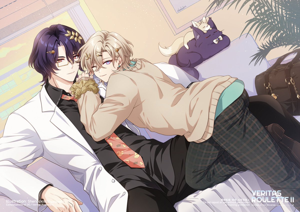 221galahad's tweet photo. 潜入～🐱　レイチュリ #ratiorine #ConstellationsofIF https://t.co/O09otS5u04