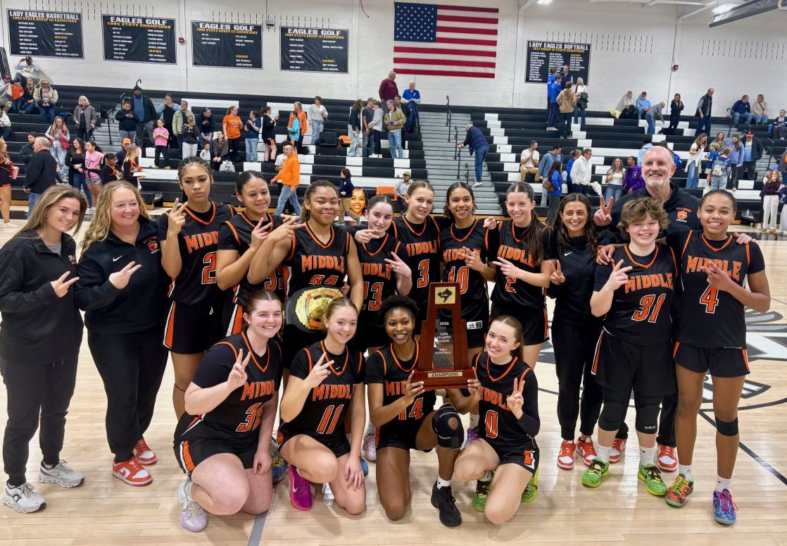 CMCSports's tweet photo. VIDEO: Robinson goes from role player to star as Middle Township repeats as Cape-Atlantic League champions
https://t.co/PqZsk5U4dq
#CapeAtlanticLive
@MTHSAthletics1 https://t.co/bYkDJI8eYQ